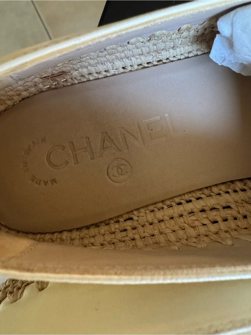 CHANEL CC Raffia Espadrilles - Picture 8 of 12